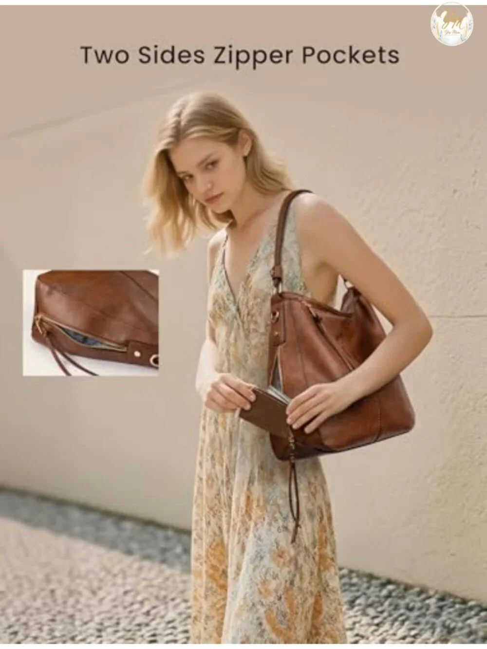 Hobo Crossbody Bag for Women, Designer Shoulder Purse Handbags, Faux Leather